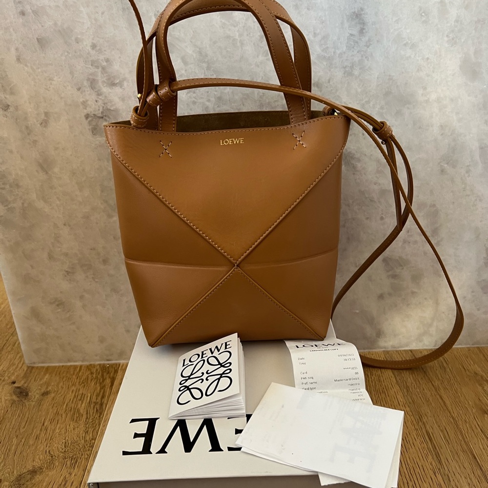 Loewe Mini Puzzle Fold Tote Side Bucket